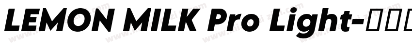 LEMON MILK Pro Light字体转换